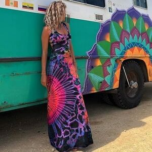 Tie Dye Maxi Dress‎